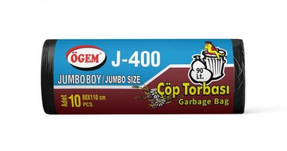 Öğem J400 80*110 Çöp Poşeti 20 Rulo (200 Adet) 400 gr